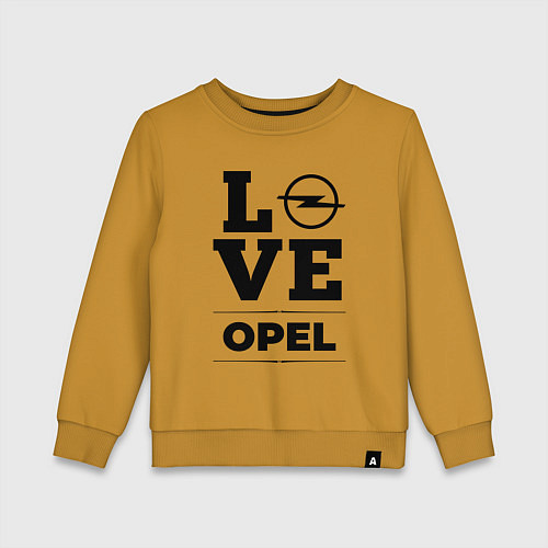 Детский свитшот Opel Love Classic / Горчичный – фото 1