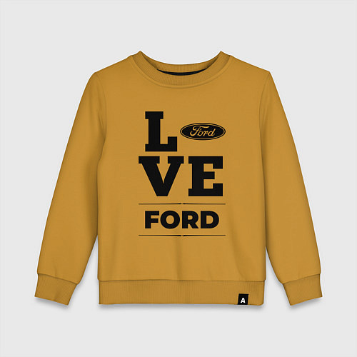 Детский свитшот Ford Love Classic / Горчичный – фото 1