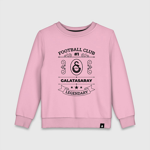 Детский свитшот Galatasaray: Football Club Number 1 Legendary / Светло-розовый – фото 1