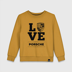 Свитшот хлопковый детский Porsche Love Classic, цвет: горчичный