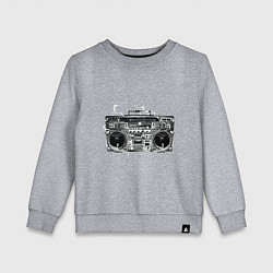 Свитшот хлопковый детский Wu-Tang Boombox, цвет: меланж