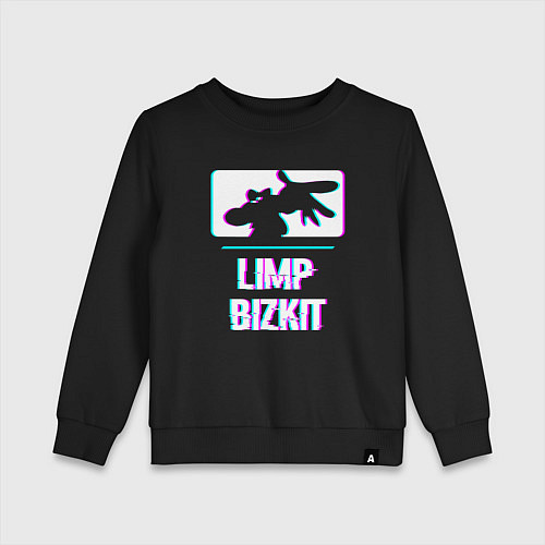 Детский свитшот Limp Bizkit Glitch Rock / Черный – фото 1