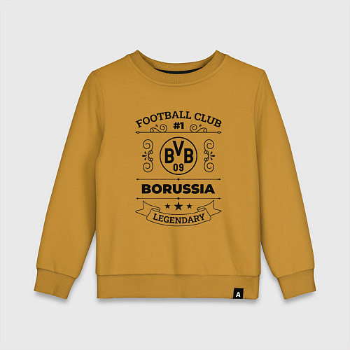 Детский свитшот Borussia: Football Club Number 1 Legendary / Горчичный – фото 1