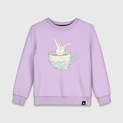 Детский свитшот Кролик в чашке
