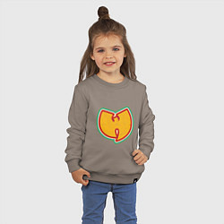 Свитшот хлопковый детский Wu-Tang Colors, цвет: утренний латте — фото 2