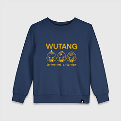 Свитшот хлопковый детский Wu-Tang Childrens, цвет: тёмно-синий
