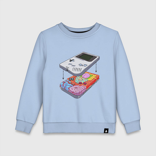 Детский свитшот Game boy insides / Мягкое небо – фото 1