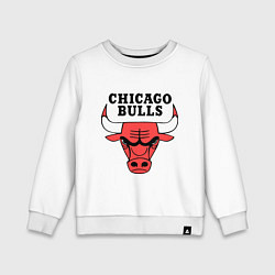 Свитшот хлопковый детский Chicago Bulls, цвет: белый