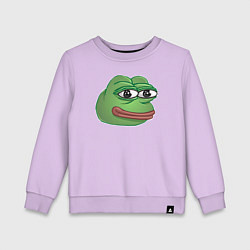 Детский свитшот Пепе Лягушонок доволен