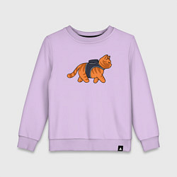 Свитшот хлопковый детский Минималистичны котик из stray, цвет: лаванда