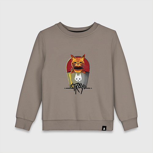 Детский свитшот Stray - Cat / Утренний латте – фото 1
