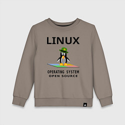 Детский свитшот Пингвин линукс