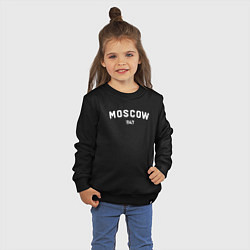 Свитшот хлопковый детский MOSCOW 1147, цвет: черный — фото 2