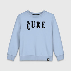 Свитшот хлопковый детский The Cure лого, цвет: мягкое небо