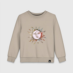 Детский свитшот Солнце и луна - Солнцестояние