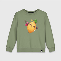 Детский свитшот Физкультура: лимон