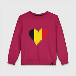 Детский свитшот Сердце - Бельгия