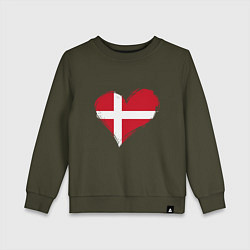Детский свитшот Сердце - Дания