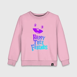 Свитшот хлопковый детский Happy Three Friends - NEON, цвет: светло-розовый
