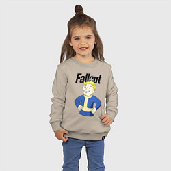 Свитшот хлопковый детский Fallout blondie boy, цвет: миндальный — фото 2
