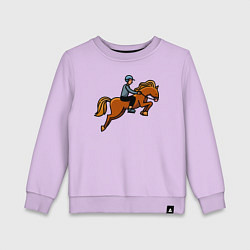 Детский свитшот Наездник на лошади