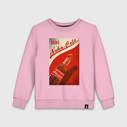 Свитшот хлопковый детский Drink nuka - cola, цвет: светло-розовый
