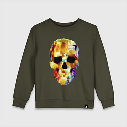 Детский свитшот Color skull - sketch
