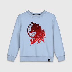 Детский свитшот Ловец снов и лис с перьями