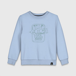 Свитшот хлопковый детский Feel At Ease: Grey, цвет: мягкое небо