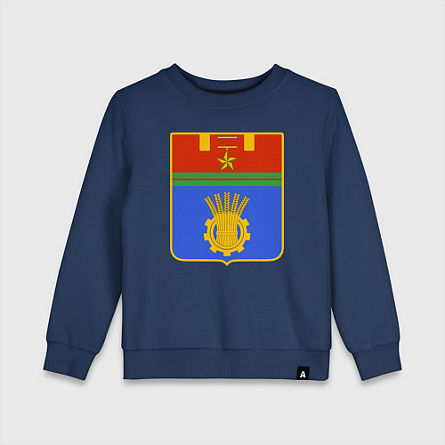 Детский свитшот Герб Волгограда / Тёмно-синий – фото 1
