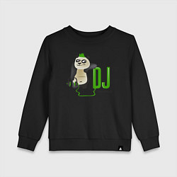 Детский свитшот DJ панда я люблю музыку