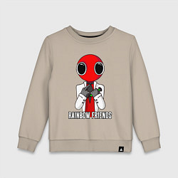 Детский свитшот Радужные друзья - Красный
