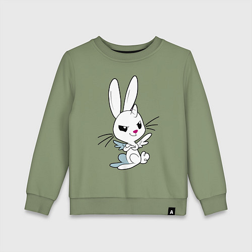 Детский свитшот Angel Bunny - my little pony - cartoon / Авокадо – фото 1