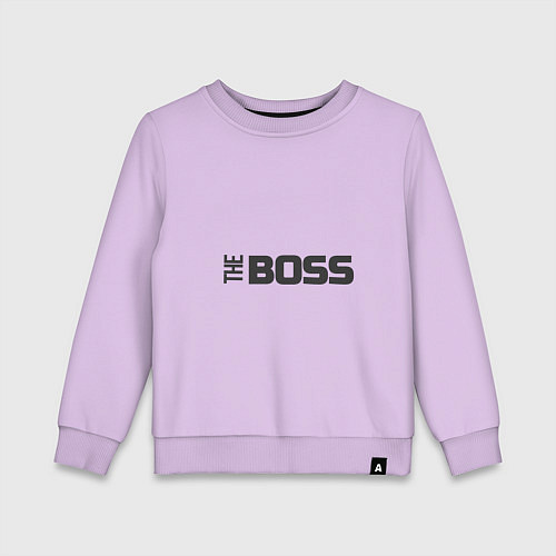 Детский свитшот THE BOSS / Лаванда – фото 1