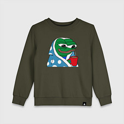 Детский свитшот Frog Pepe мем