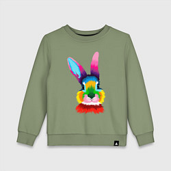 Детский свитшот Радужный кролик
