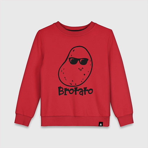 Детский свитшот Brotato art / Красный – фото 1