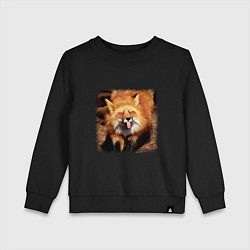 Детский свитшот Лиса показывает язык