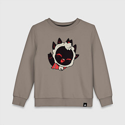 Детский свитшот Cult of the Lamb - Овечка радостно приветствует