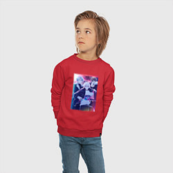 Свитшот хлопковый детский Trigger - Семёрка идолов, цвет: красный — фото 2