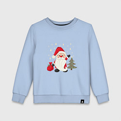 Детский свитшот Дед Мороз с подарками Новый год