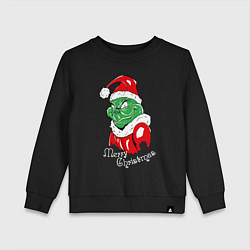 Детский свитшот Merry Christmas, Santa Claus Grinch