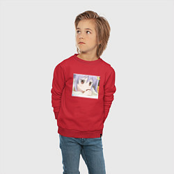 Свитшот хлопковый детский Sad Renge - Деревенская глубинка, цвет: красный — фото 2