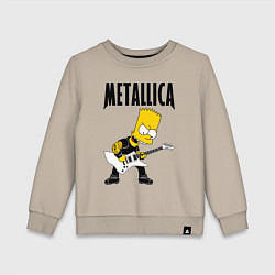 Детский свитшот Металлика Барт Симпсон