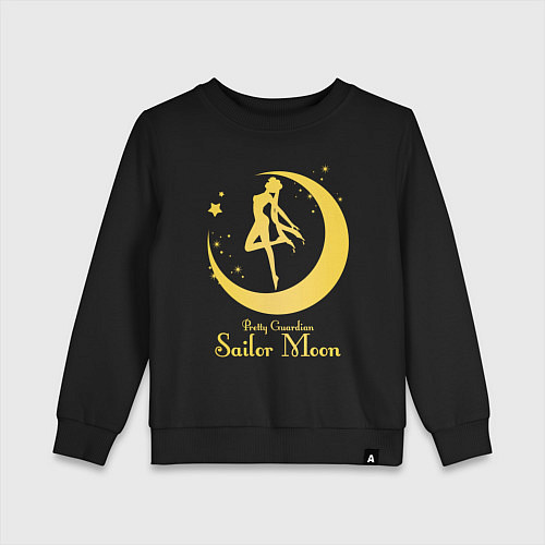 Детский свитшот Sailor Moon gold / Черный – фото 1