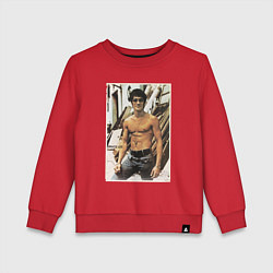 Детский свитшот Брюс Ли - ретро постер