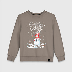Детский свитшот Новогодний снеговик