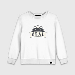 Свитшот хлопковый детский URAL, цвет: белый