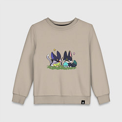 Детский свитшот Котики Сайно и Тигнари