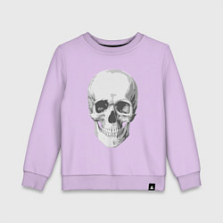 Свитшот хлопковый детский Platinum Cut Skull, цвет: лаванда